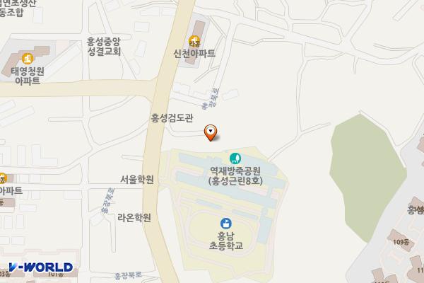 충남 홍성 홍남초등학교 위치 지도 — 충남 홍성군 홍성읍 고암리 656-14