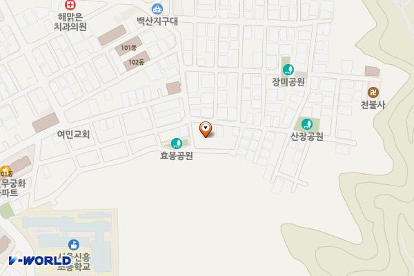 서울 금천구 시흥4동 효봉공영주차장 위치 지도 — 서울특별시 금천구 독산로50마길 6