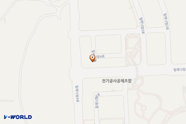 충북 과학기술혁신원 위치 지도 — 충청북도 청주시 청원구 밀레니엄4로 48-17 (오동동)
