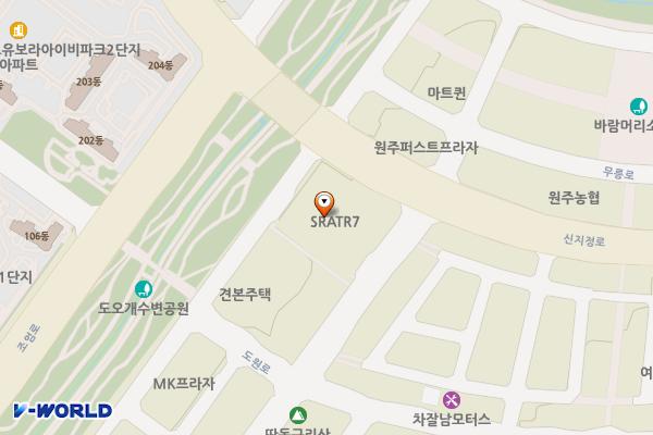 스타세븐(원주) 위치 지도 — 강원특별자치도 원주시 지정면 신지정로 211