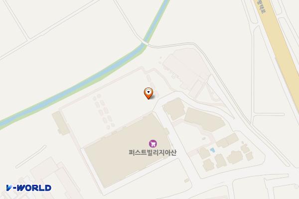 퍼스트빌리지 아울렛 위치 지도 — 충청남도 아산시 둔포면 신항리 17-3