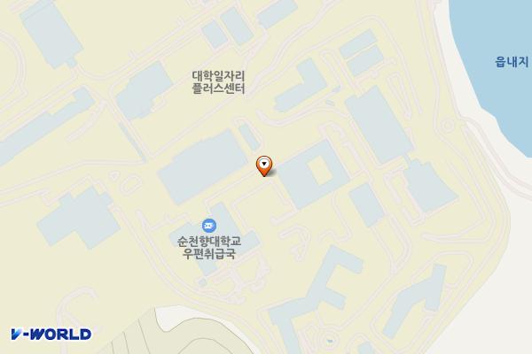 순천향대학교 유니토피아관 주차장 위치 지도 — 충청남도 아산시 신창면 순천향로 22-6