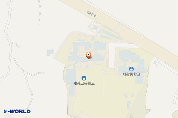 청주세광고등학교 위치 지도 — 충청북도 청주시 서원구 2순환로 1572