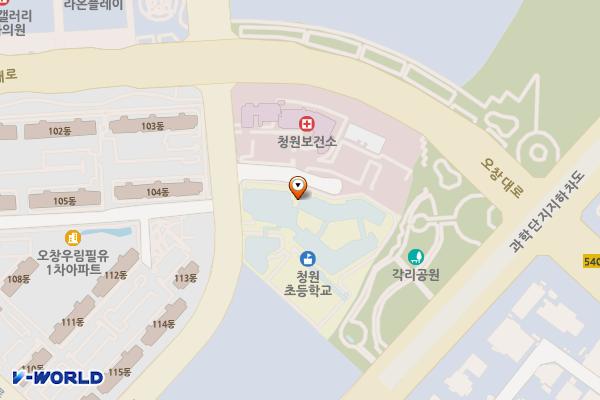 청원초등학교 위치 지도 — 충청북도 청주시 청원구 오창읍 과학산업3로 228