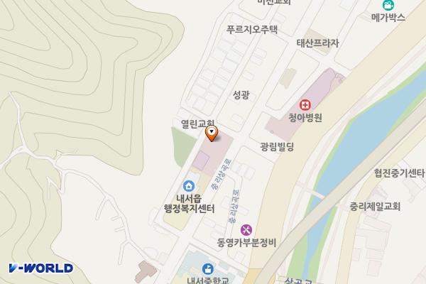 경남 창원 내서중리 공영주차타워 위치 지도 — 경상남도 창원시 마산회원구 내서읍 중리상곡로 71