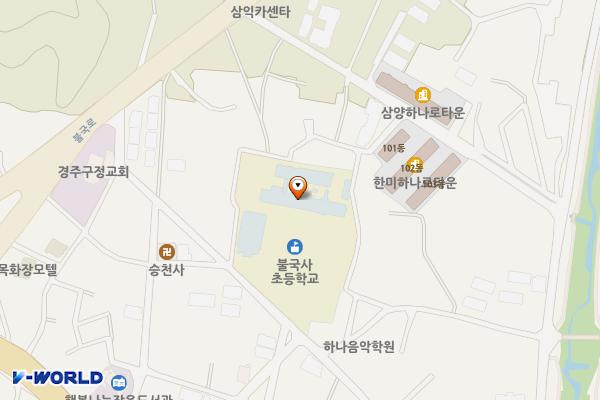 경북 경주 불국사초등학교 위치 지도 — 경상북도 경주시 불국사초등길 27
