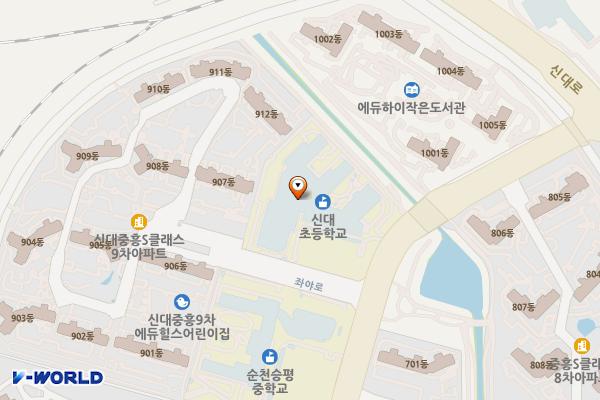 전남 순천 신대초등학교 위치 지도 — 전남광주통합특별시 순천시 해룡면 좌야로 159-10