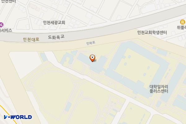 용현1,4동 제3노상주차장 위치 지도 — 인천광역시 미추홀구 인하로 100 (용현동)