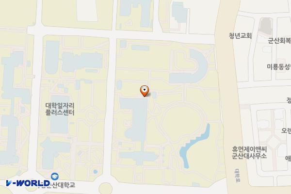 군산대학교 위치 지도 — 전북특별자치도 군산시 대학로 558