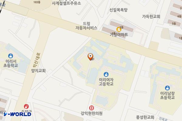 익산 이리여자고등학교 위치 지도 — 전북특별자치도 익산시 익산대로24길 8-5