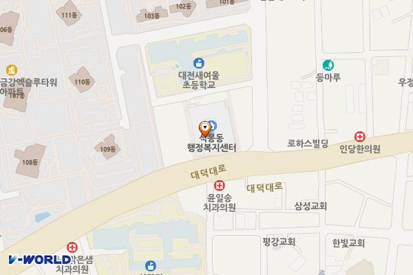 대전 석봉복합문화센터 위치 지도 — 대전광역시 대덕구 대덕대로 1579