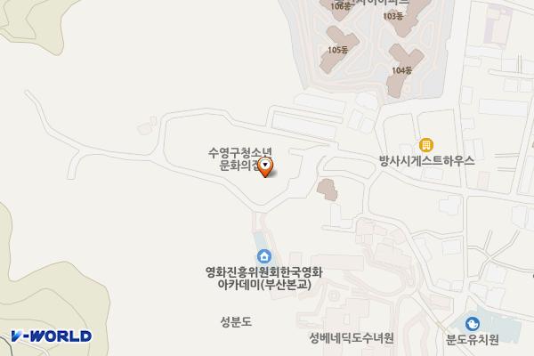 부산 수영구 국민체육센터 위치 지도 — 부산광역시 수영구 수영로521번길 77