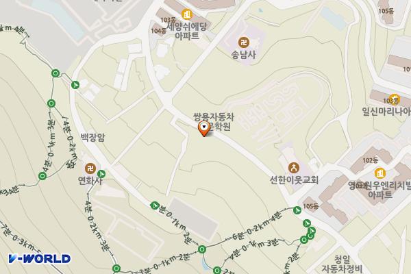 부산 봉래산 역사테마공원 공영주차장 위치 지도 — 부산광역시 영도구 청학동 483-6