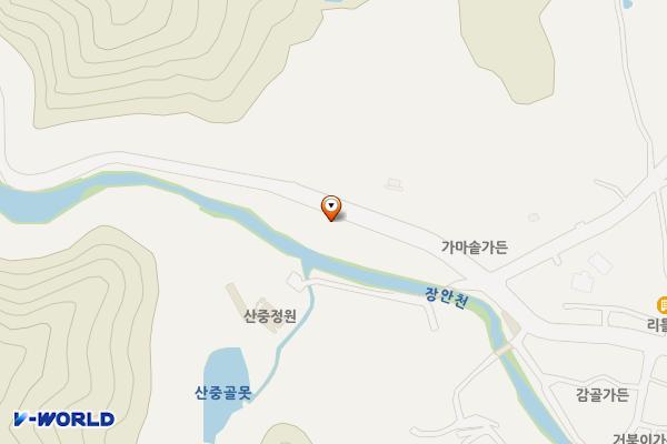 부산 장안사 진입도로변 노외공영주차장 위치 지도 — 부산광역시 기장군 장안읍 장안사로 12