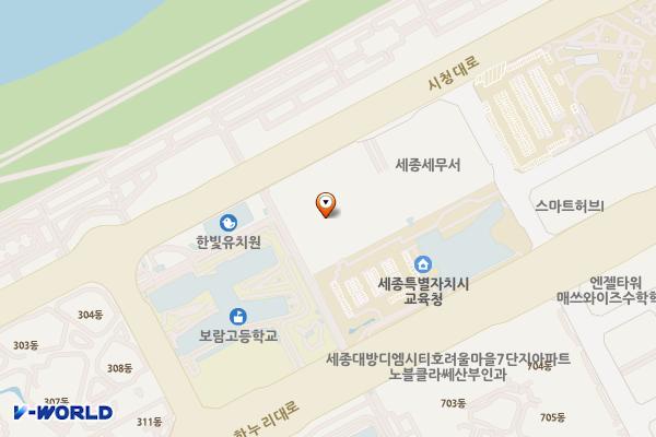 세종특별자치시교육청 진로교육원 위치 지도 — 세종특별자치시 시청대로 120
