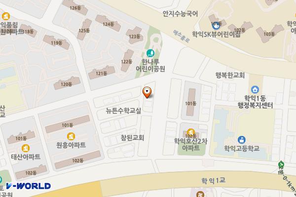 학익1동 제3노상주차장 위치 지도 — 인천광역시 미추홀구 한나루로 353