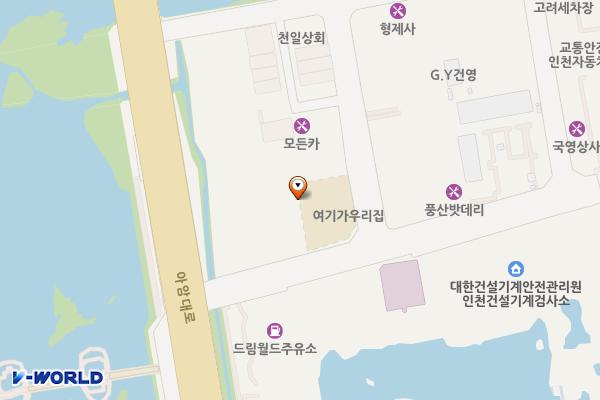 학익1동 제2노상주차장 위치 지도 — 인천광역시 미추홀구 학익동 587-54