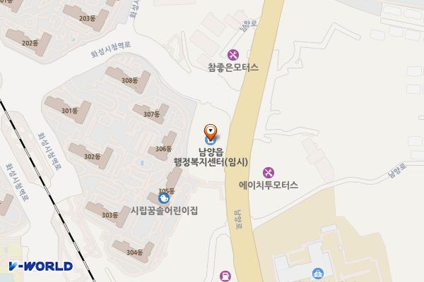 화성 헤르메스몰 위치 지도 — 경기도 화성시 남양읍 화성시청역로 36