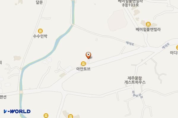 아만토브펜션 위치 지도 — 제주특별자치도 서귀포시 예래로 446