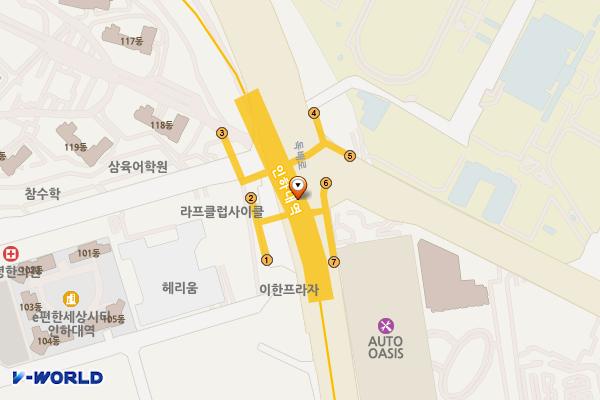 용현5동 제21노상주차장 위치 지도 — 인천광역시 미추홀구 용현동 294-3