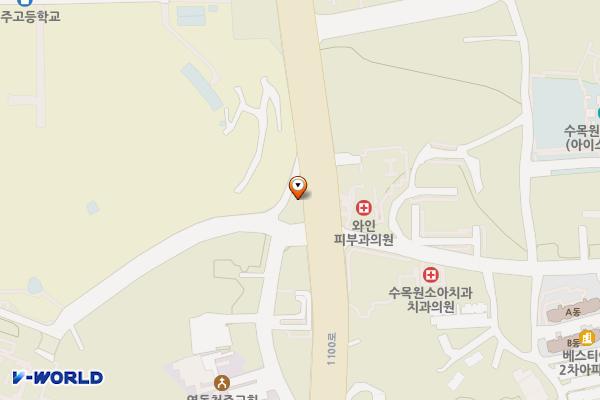 수목원 YJ빌딩 위치 지도 — 제주특별자치도 제주시 1100로 3173