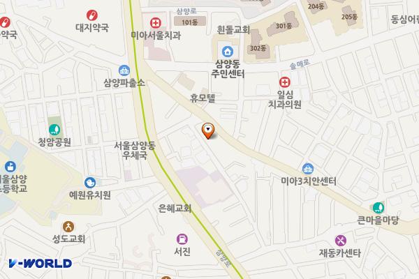 냉천길 공영주차장 위치 지도 — 서울특별시 강북구 삼양로 230-12