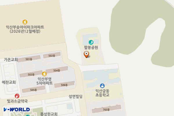 부송도서관 위치 지도 — 전북특별자치도 익산시 무왕로25길 30