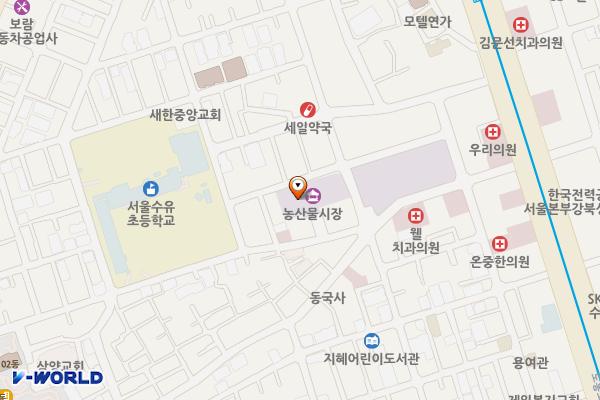 수유마을시장공영주차장 위치 지도 — 서울특별시 강북구 도봉로69길 29