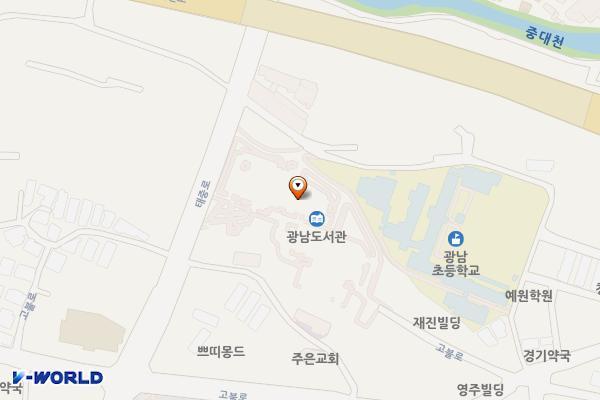 광남동행정복합문화시설 위치 지도 — 경기도 광주시 태전동 산70-11