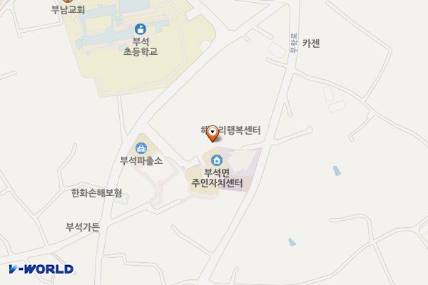 부석면 해누리행복센터 위치 지도 — 충청남도 서산시 부석면 취평2길 26-13