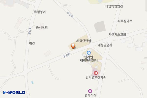 인지면 주민자치센터 위치 지도 — 충청남도 서산시 인지면 둔당로 74-21