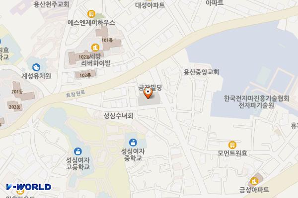 신창동공영주차장 위치 지도 — 서울특별시 용산구 원효로35길 53