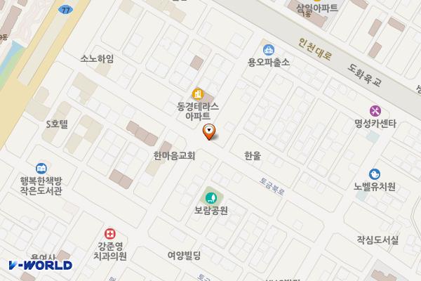 용현5동 제8노상주차장 위치 지도 — 인천광역시 미추홀구 토금북로 23(용현동)