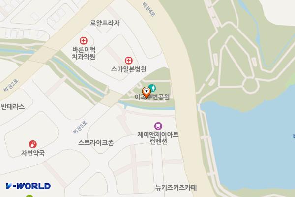 소사벌제1공영주차장 위치 지도 — 경기도 평택시 비전5로 33