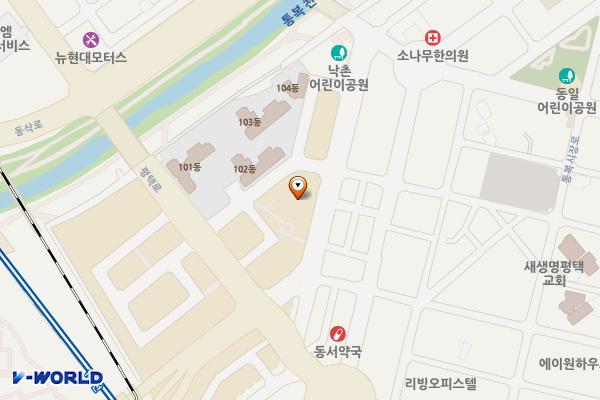 통복지구공영주차장 위치 지도 — 경기도 평택시 통복길 10