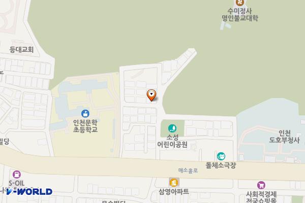 문학동제1노상주차장 위치 지도 — 인천광역시 미추홀구 매소홀로561번길 23