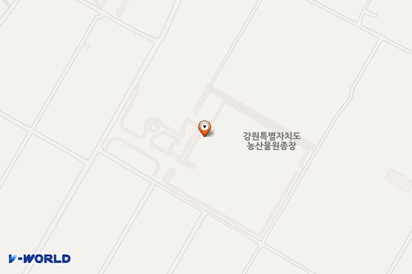 강원특별자치도 농산물원종장 위치 지도 — 강원특별자치도 춘천시 신북읍 아침못길 114