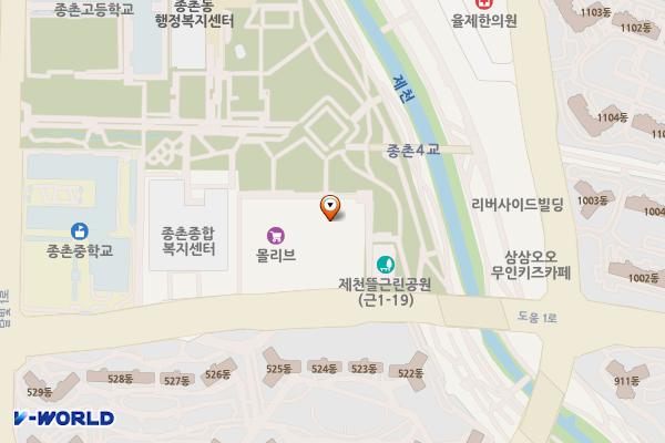 메가시티 위치 지도 — 세종특별자치시 도움1로 106