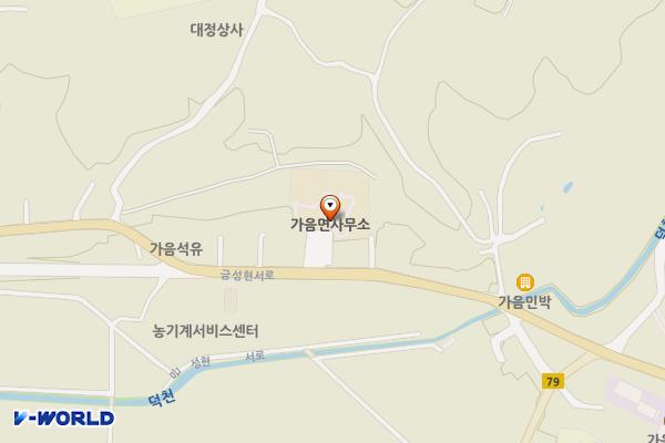 의성군청 가음면사무소 위치 지도 — 경상북도 의성군 가음면 금성현서로 455
