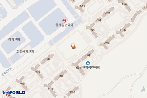 에코파크 천안한양수자인 상가 위치 지도 — 충청남도 천안시 동남구 풍세면 풍세산단로 290