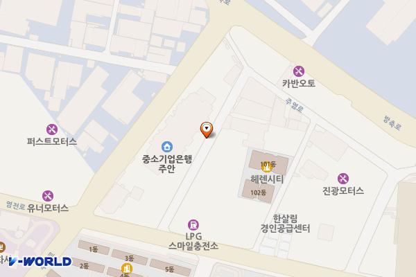 주안5동제6노상주차장 위치 지도 — 인천광역시 미추홀구 주안동 36-2