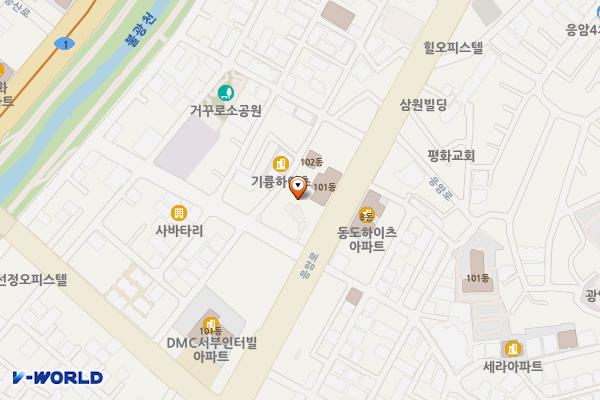 북가좌2동 복합청사 위치 지도 — 서울특별시 서대문구 응암로 131