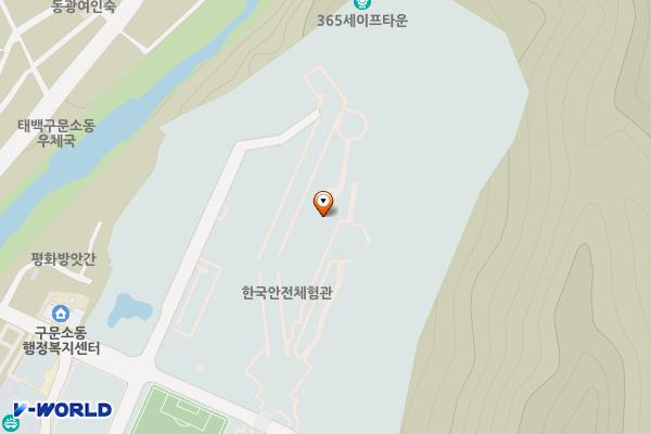태백 365 세이프타운(실외주차장) 위치 지도 — 강원특별자치도 태백시 평화길 15