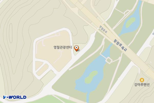 영월 청령포(영월관광센터 실외주차장) 위치 지도 — 강원특별자치도 영월군 영월읍 청령포로 126-3