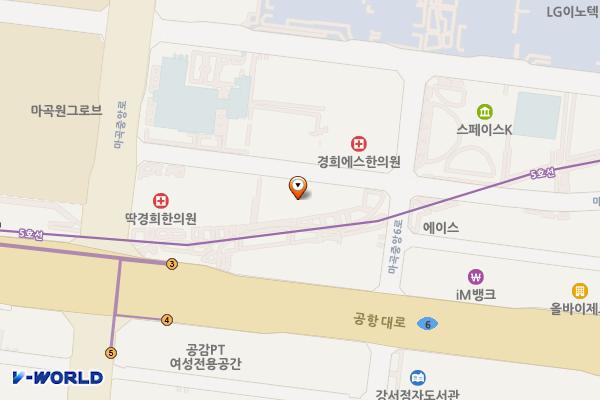 마곡 GMG타워(8F) 위치 지도 — 서울특별시 강서구 마곡중앙6로 16
