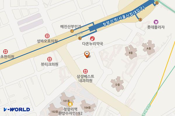 청량리 힐스테이트더퍼스트 B블럭_102동 위치 지도 — 서울특별시 동대문구 답십리로1길 10