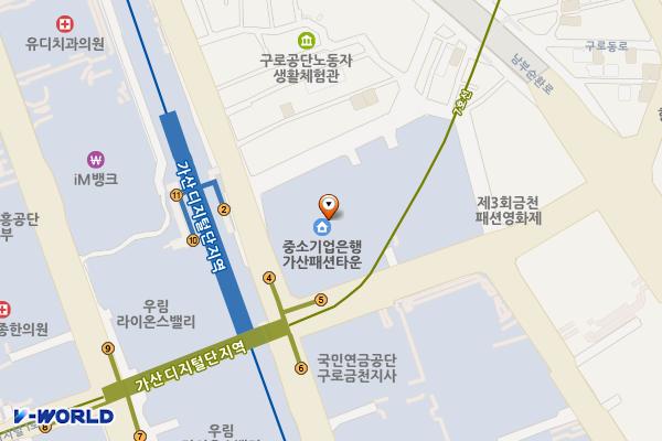 금천 대륭포스트타워6차 위치 지도 — 서울특별시 금천구 벚꽃로 298