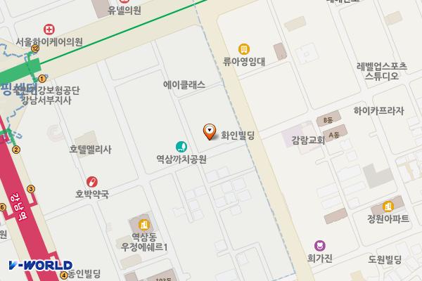 강남 대우디오빌플러스_2차 위치 지도 — 서울특별시 강남구 강남대로84길 33
