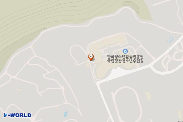 국립평창청소년수련원 위치 지도 — 강원특별자치도 평창군 용평면 새터마을길 108
