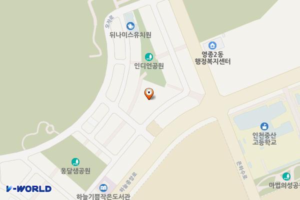 인천 온더플로우(4F) 위치 지도 — 인천광역시 영종구 월촌길 69